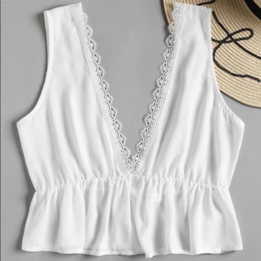White crop top from zaful